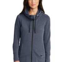 Ladies Tri Blend Fleece Full Zip Hoodie Thumbnail